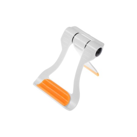 Luazon phone stand, folding, reinforced, adjustable height, white/orange-6