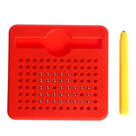 Magnetic tablet for drawing, 96 holes, red-3