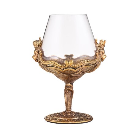 Cognac glass "Leo", 550 ml, gold-3