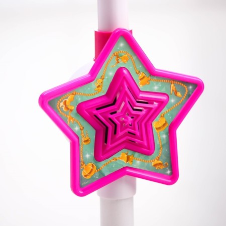 Musical microphone on the princess stand, light, sound-2