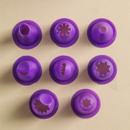 Confectionery set, 15 objects: 8 nozzles, 6 molds, confectionery bag with an adapter-2