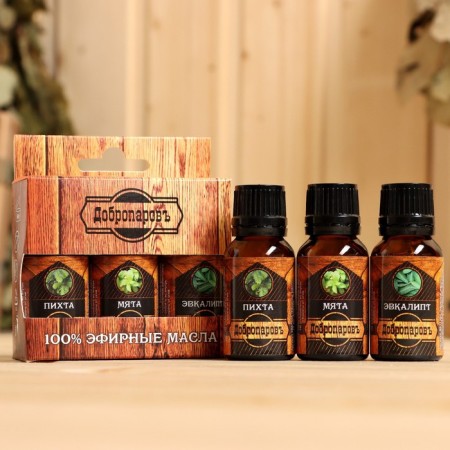 A set of essential oils 3 pcs "Fir, Mint, Evalipt" 17 ml