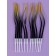 Candles for the Cake "Serpentine", 12 pcs, gradient gold and black