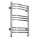 Water heated towel rail Domoterm "Laura", P9, 9 crossbars, 500 x 700 mm, chrome