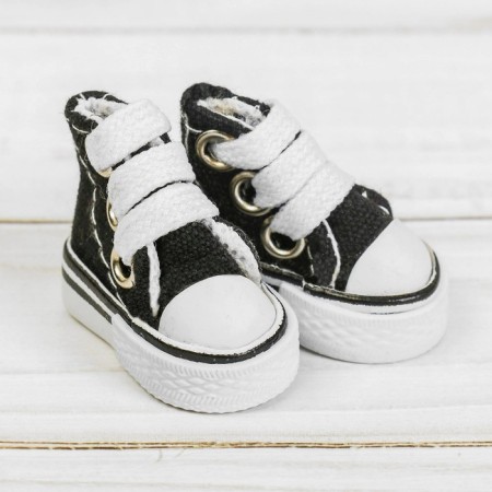 Puppet sneakers, sole length 3.8 cm, black color