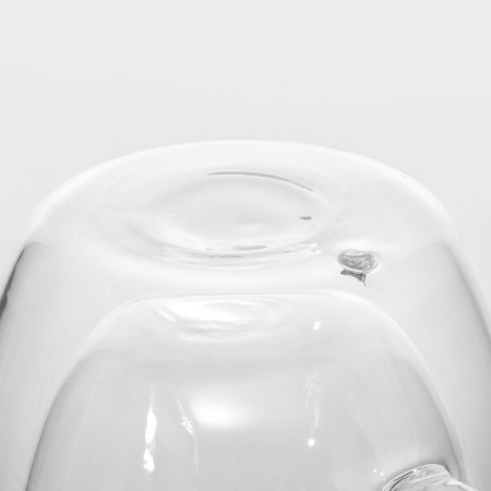 Glass mug with double walls "Duo", 400 ml-5