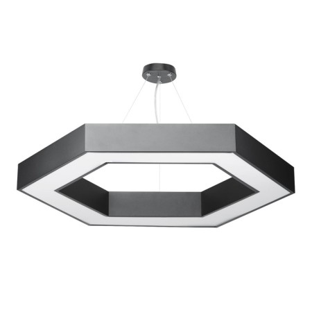 LED LED Geometria Hexagon 51W 4000k 3900 IP40 80x80x8 Black-4