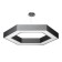 LED LED Geometria Hexagon 51W 4000k 3900 IP40 80x80x8 Black