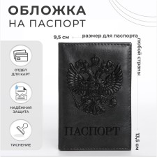 Passport cover, gray color