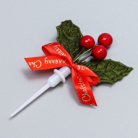 Decor for creativity "New Year's branch", in the set of 3 pcs., Size 1 pc. - 9 × 6 × 1 cm-2