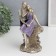 Polystone souvenir "Romantic couple on a brick hedge" 23.5x14.5x8 cm