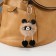 Fluffy on the ring "Panda Modnik" brown 9x6x6 cm