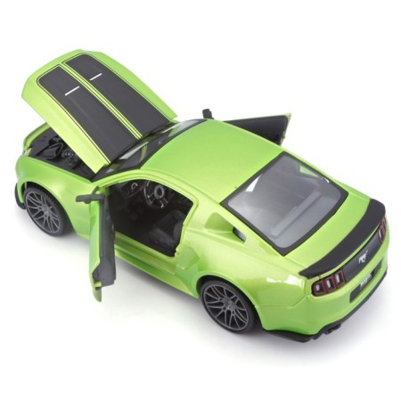 MASTO DIE-CAST FORD MUSTANG Street Racer, opening doors, 1:24, green color-7