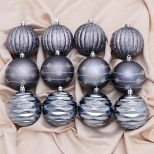 Set of balls plastic D-8 cm, 12 pcs 