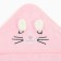Lovelife towel "friend", col. Pink, 80x80 cm, 100% PE, microfiber 280 g/m2