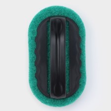 Abrasive brush with a handle of a share, 15 × 8 cm, color mix