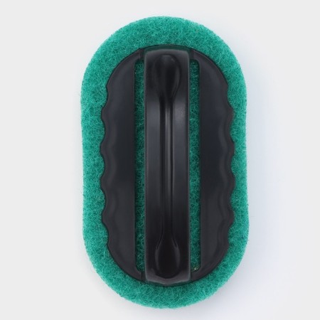 Abrasive brush with a handle of a share, 15 × 8 cm, color mix