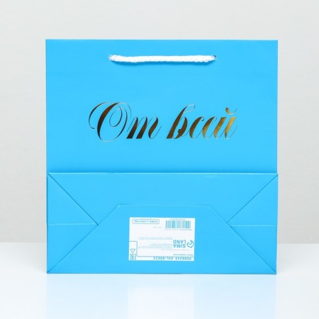 Package gift craft "with all the heart", foil, 22.5 x 23 x 10 cm-1