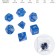 Cubes set for D&D (Dungeons and Dragons, DND), series: D&D, "Game time", 7 pcs