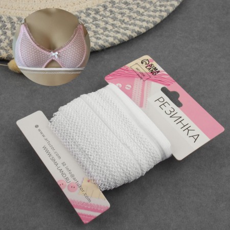 Gum is openwork, 13 mm, 10 ± 1 m, white color-1