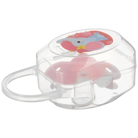 A container for storing and sterilizing children's nipples and dummies "Tigeron", color mix-12