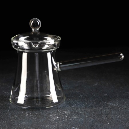 Glass Turkish with a lid Magistro "Arabica", 350 ml, 19 × 8.5 × 14 cm