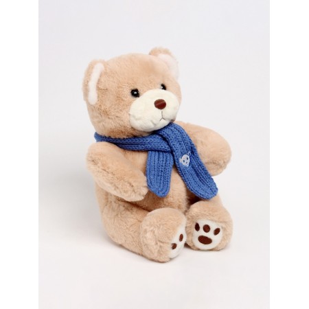 Soft toy "Little Friend", Bear with a blue scarf-8