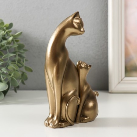 Polystone Cat with a kitten 15.5 cm 9.3 cm (set 2 pcs)-1