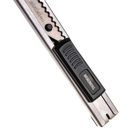 Universal knife Brauberg Extra 30 237084, metal case, autofixer, 9 mm-3