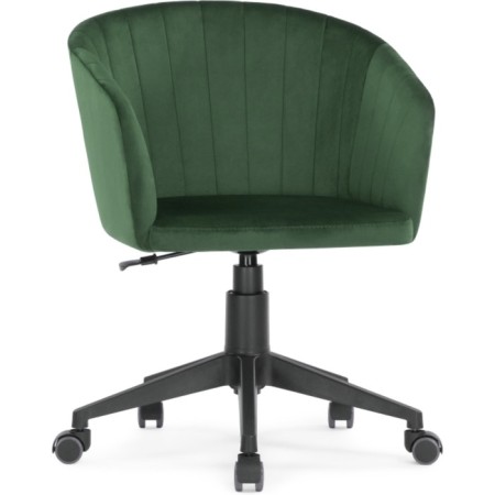 Computer chair thibault plastic/velor, black/green 60x60x81 cm