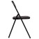 Folding Brabix "Golf CF-007", black frame, black leatherette