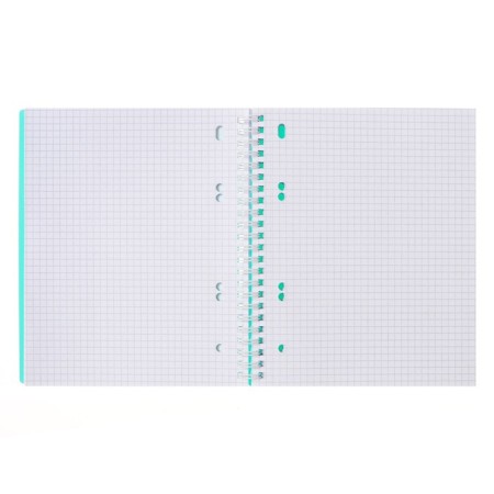A notebook of 80 sheets in a cage on the crest of Newtone Pastel "Mint", a plastic cover, an offset block 80g/m2-2