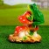 Garden figure "Frog on fly agaric" Malaya 27cm