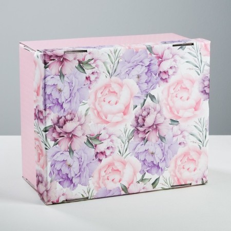 Gift folding box, packaging, “Flower Tale”, 31.2 x 25.6 x 16.1 cm-4