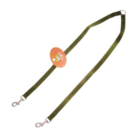 A collar for two dogs, each 45 x 1.5 cm, green-3