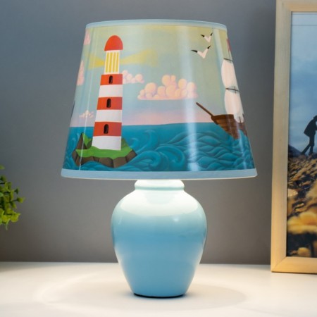 Table lamp "Sea Adventures" E14 15W Blue Risalux-1