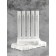 Perfume bottle, with a spray, 10 ml, white color