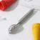Spoon for ice cream of the share "metallic", 21 cm, silver color