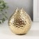 Ceramics candlestick per 1 candle "Pomegranate" d = 4.5 cm gold 10x10x11.5 cm