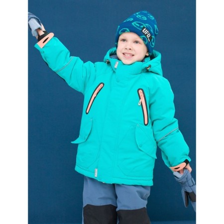Jacket for boys, height 110 cm, emerald color