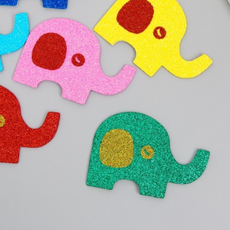 Decor for the creativity of EVA "Elephants" Tergets Set 6 pcs 13x15 cm-3