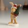 Polystone souvenir "Bunny in a hat with a Christmas tree" 5x4.5x10 cm