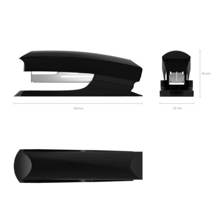 Stapler Erichkrause Eco No. 10, up to 20 sheets, compact, built -in anti -stepler, black-4