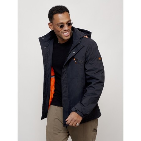 Sports male jacket, size 48, dark blue color-11
