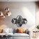 Nast -wall decor, a panel for an interior made of wood "Paporotnik", 4 modules 22 x 19 cm