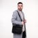 Male bag, black color