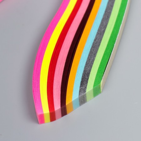 Strips for Quilling "Color" (set of 250 strips) mix width 0.9 cm length 24 cm-4