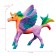 Figure "World of Fantasy: Violet foal for the unicoride with wings"