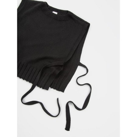 Knitted children's vests Amarobaby Bow, height 140 cm, black color-19