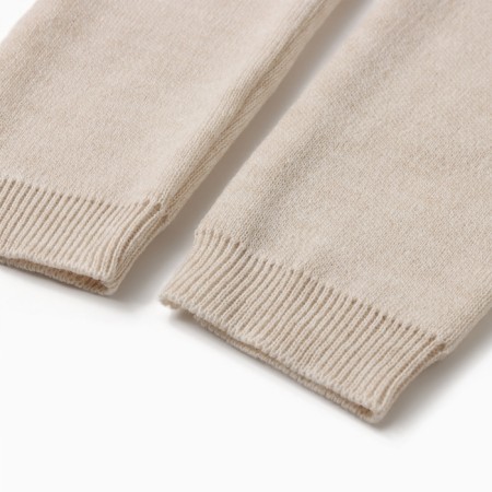 Children's pants minku, beige color, height 128 cm-2